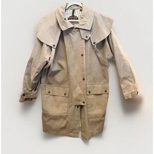 Vintage Australian Outback Collection Duster Coat Size Small Duck Canvas